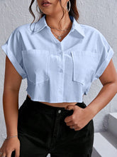 Cotton Blend Crop Shirt – Breathable Style for Warm Days